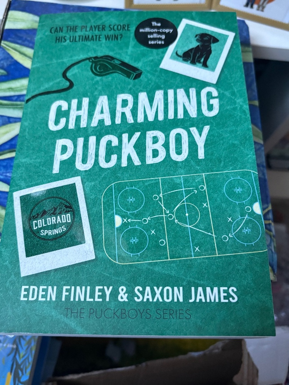 UK import Charming Puckboy hockey romance Eden Finley Saxon James book 10